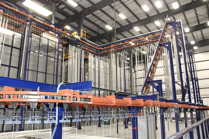 Gateway Extrusions Installs New Vertical Paint Line